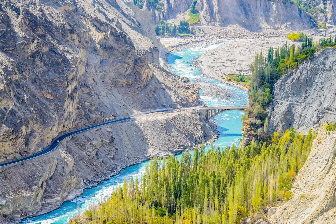 The production of Hunza Water for drinking